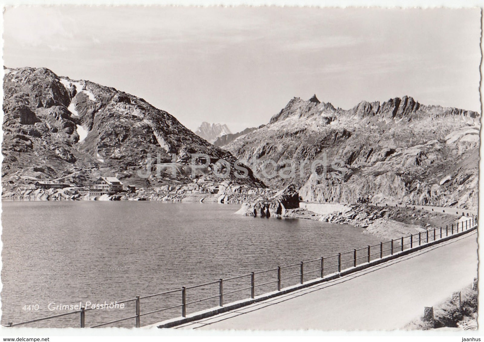 Grimsel-Passhohe - hotel restaurant Alpenrosli - 4410 - Switzerland - old postcard - unused - JH Postcards