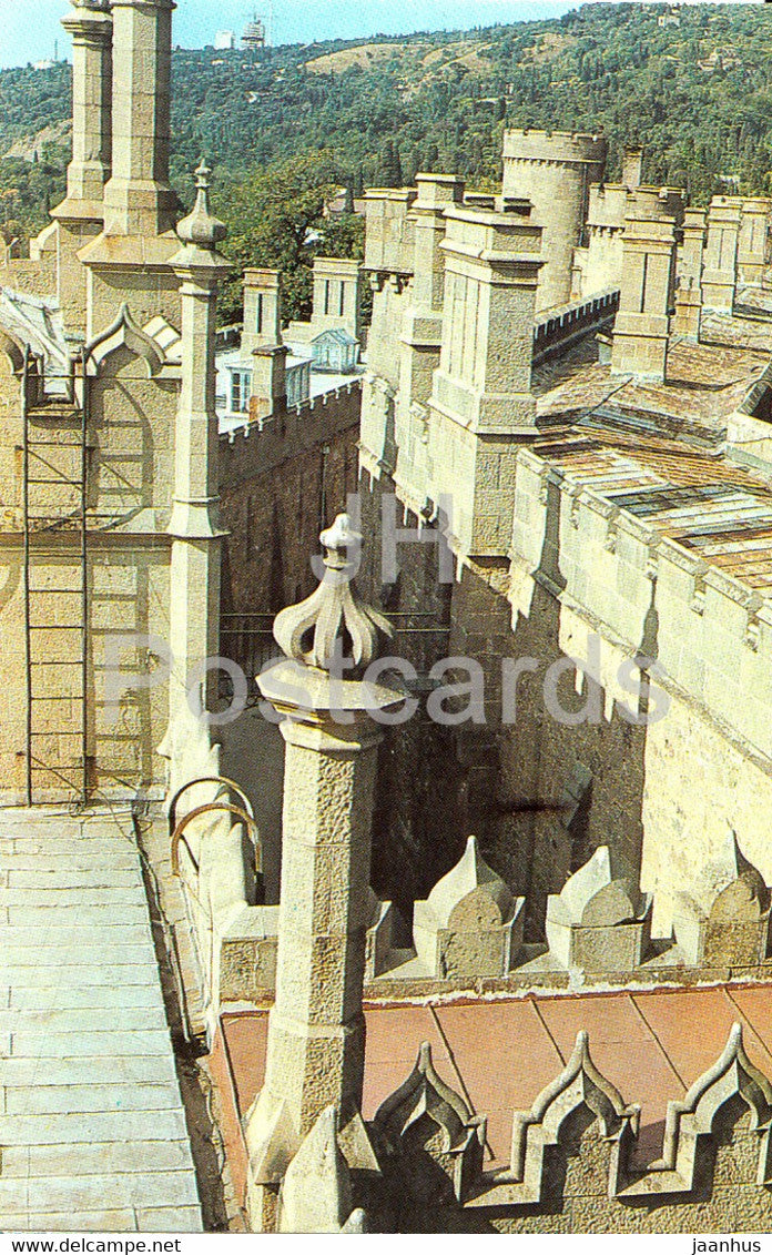 Architectural Details of the Palace - Alupka Palace Museum - Crimea - 1990 - Ukraine USSR - unused - JH Postcards