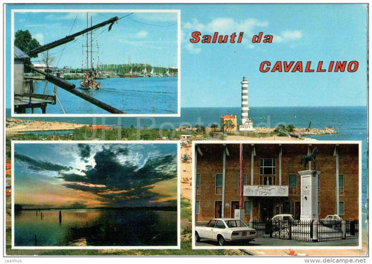 Saluti da Cavallino , Foce del Sine - lighthouse - Venezia - Veneto - 42 - Italia - Italy - used - JH Postcards