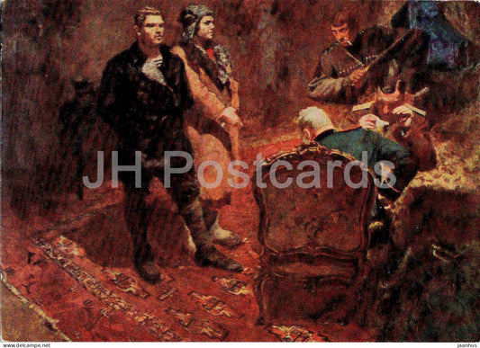 painting by B. Ioganson - Interrogation of the Communists - Russian art - 1968 - Russia USSR - unused - JH Postcards