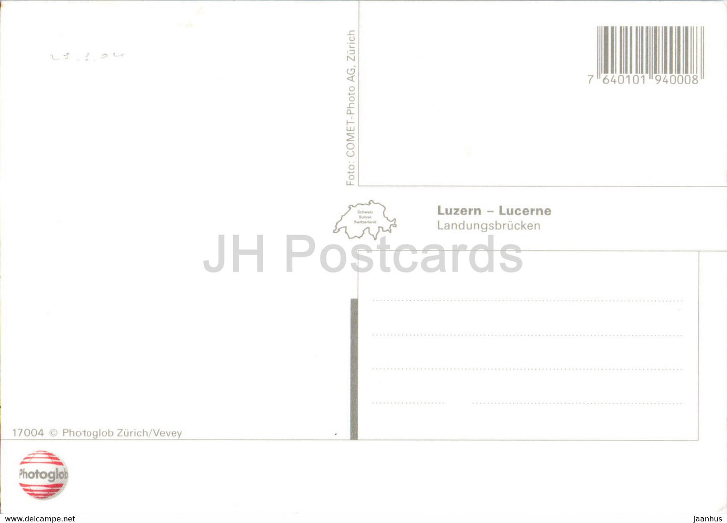 Luzern - Lucerne - Landungsbrucken - ship - 17004 - Switzerland - unused