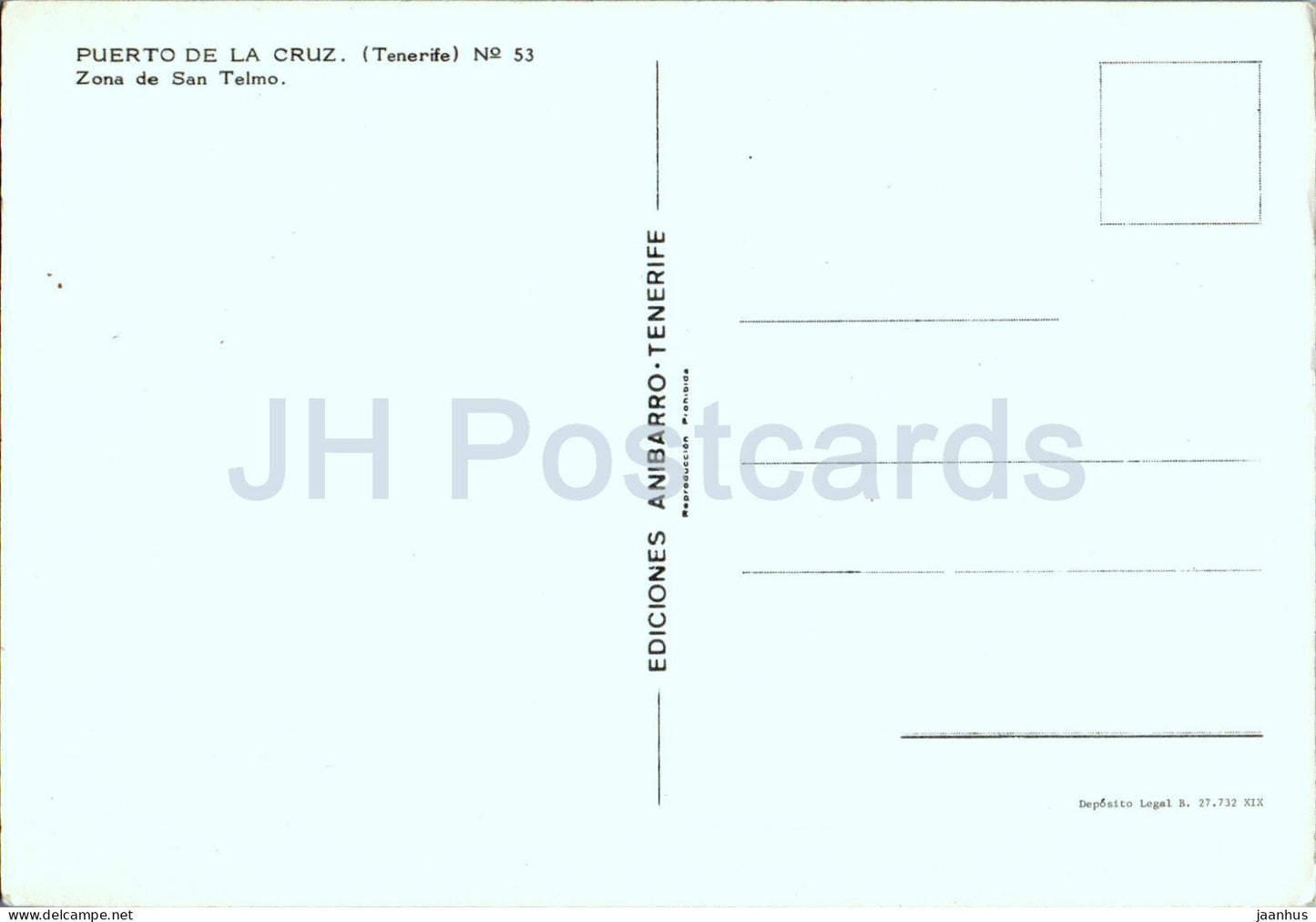 Puerto de la Cruz - Tenerife - Zona de San Telmo - 1 - 53 - Spain - unused