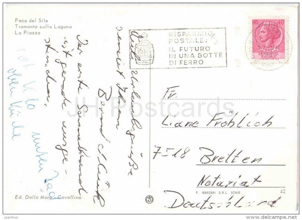 Saluti da Cavallino , Foce del Sine - lighthouse - Venezia - Veneto - 42 - Italia - Italy - used - JH Postcards