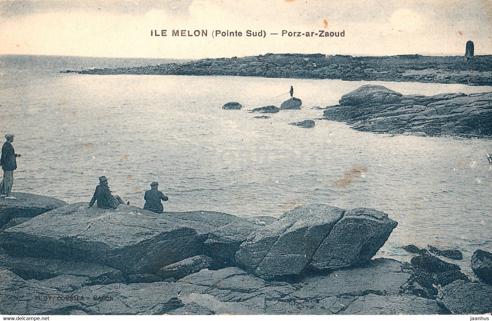 Ile Melon - Porz ar Zaoud - Pointe Sud - old postcard  - France - unused - JH Postcards