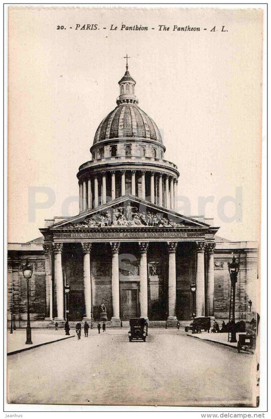 Le Pantheon - 20 - Paris - France - unused - JH Postcards