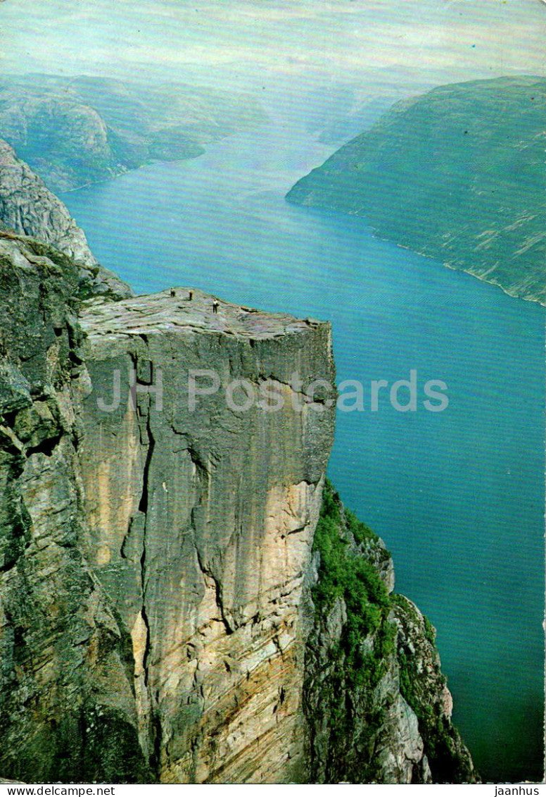 The Pulpit Rock above Lysefjord - 2119 - Norway - unused - JH Postcards