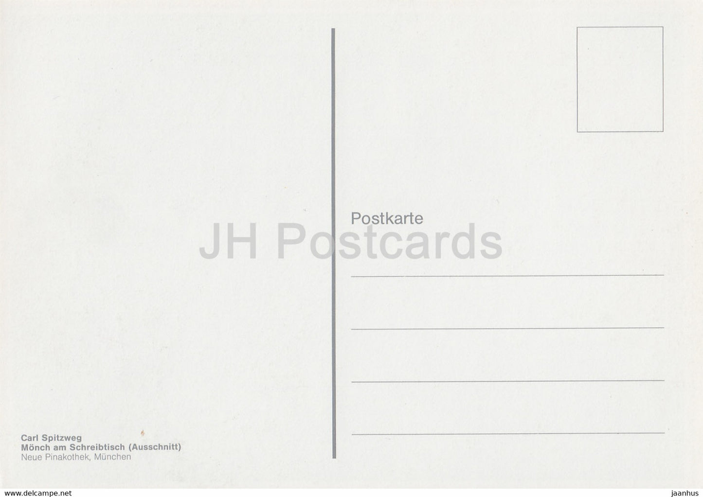 peinture de Carl Spitzweg - Monch am Schreibtisch - Art allemand - Allemagne - inutilisé