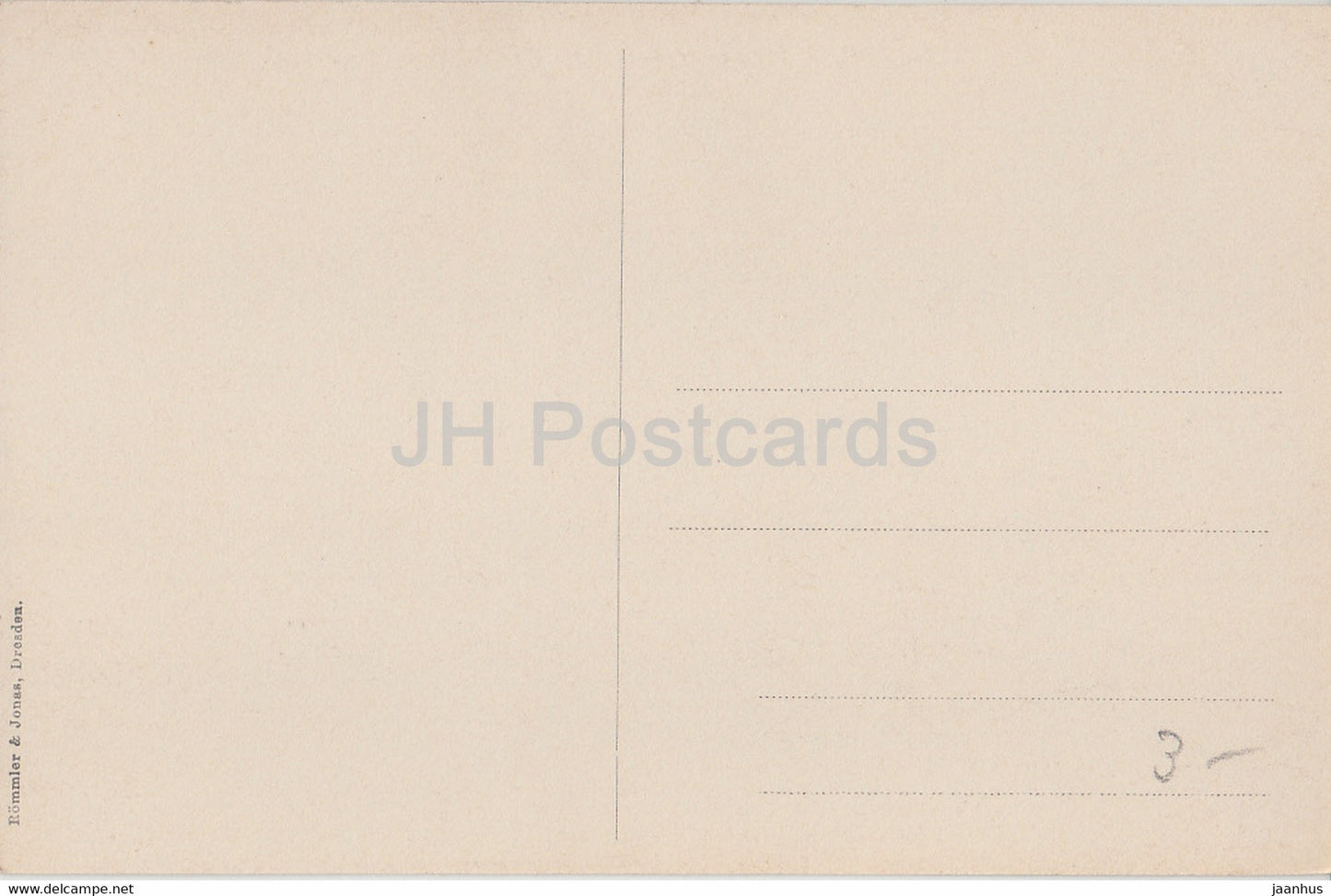 London - Houses of Parliament and Westminster Abbey - boat - Rommler - old postcard - England - United Kingdom - unused