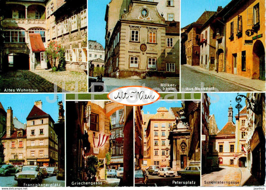 Wien - Vienna - Alt Wien - Old Town - Altes Wohnhaus - Aus Nussdorf - multiview - 46262 - 1979 - Austria - used - JH Postcards