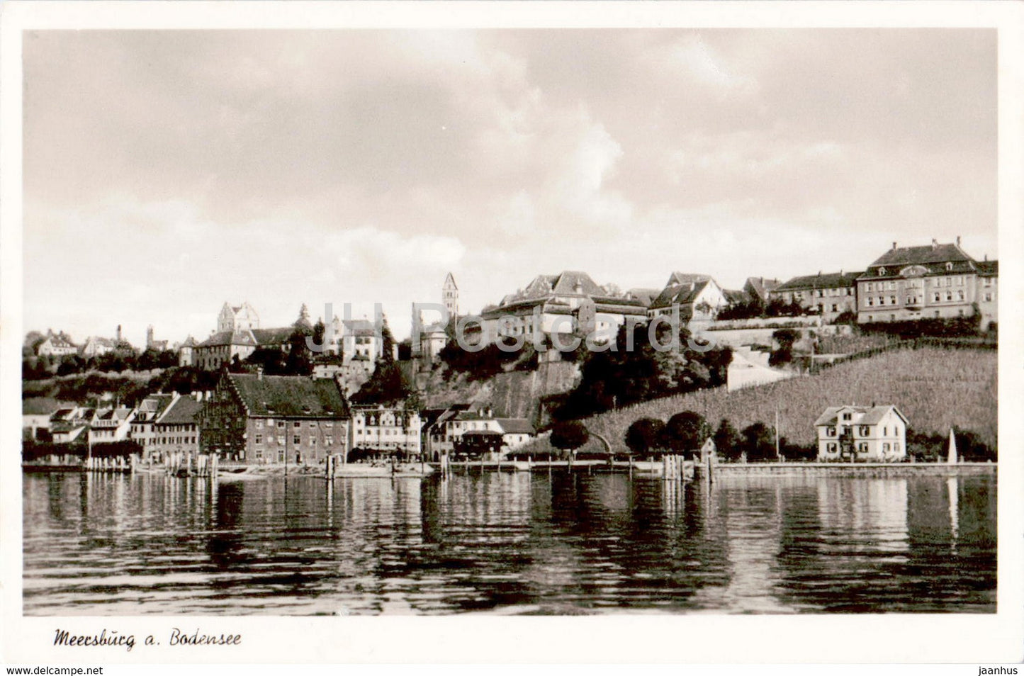 Meersburg a Bodensee - old postcard - 1950 - Germany - used - JH Postcards