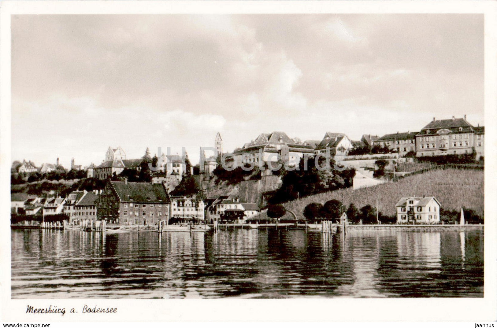 Meersburg a Bodensee - old postcard - 1950 - Germany - used - JH Postcards