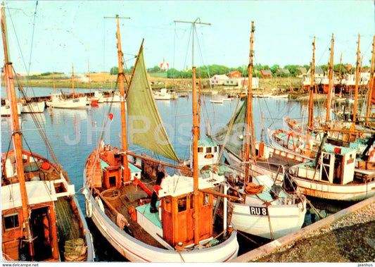 Havenparti - Bagenkop - Longeland - port - boat - ship - 660 - 1966 - Denmark - used - JH Postcards