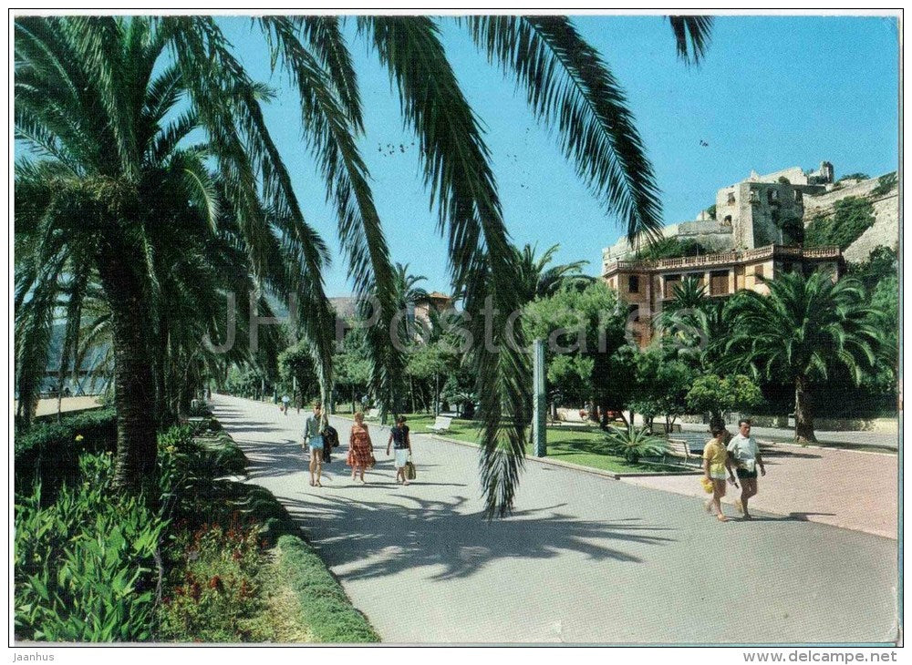 passeggiata - promenade - Finale Ligure - Savona - Liguria - 5184 - Italia - Italy - sent from Italy to Germany - JH Postcards