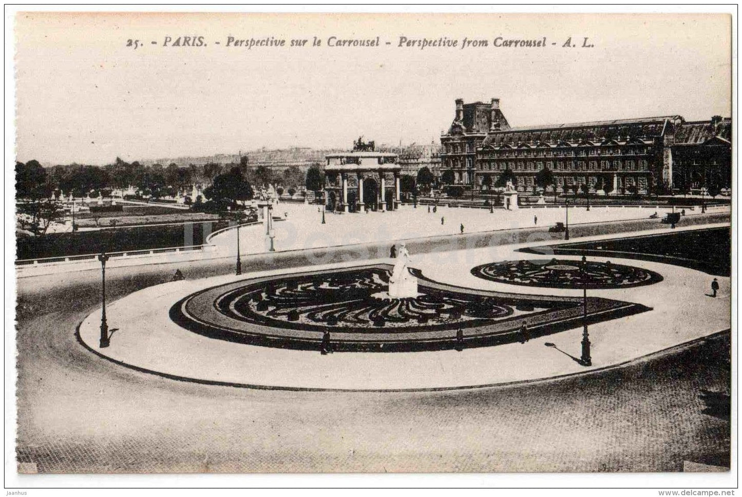 Perspective sur le Carrousel - Perspective from Carrousel - 25 - Paris - France - unused - JH Postcards