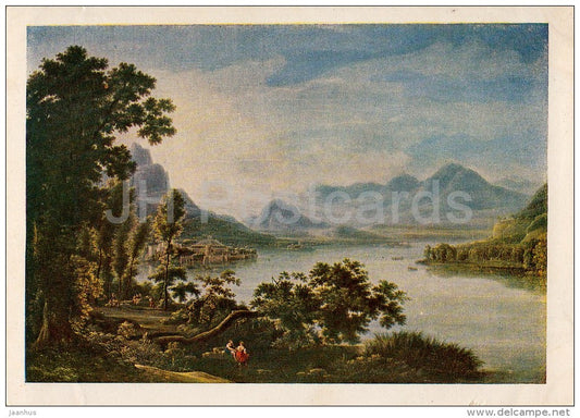 painting by F. Matveyev - Lago Maggiore - Russian art - 1951 - Russia USSR - unused - JH Postcards