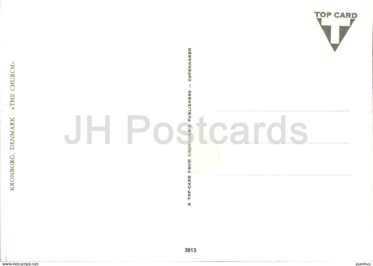 Kronborg - The Church - 3013 - Denmark - unused