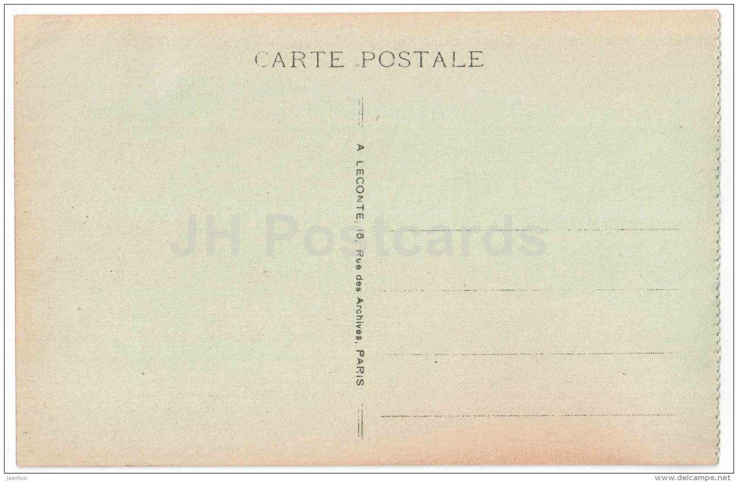 Perspective sur le Carrousel - Perspective from Carrousel - 25 - Paris - France - unused - JH Postcards