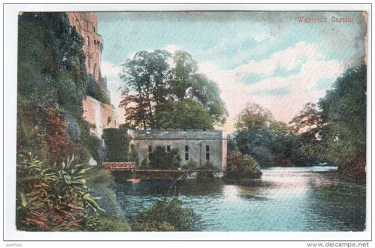 Warwick Castle - No 969 - old postcard - circulated in England , Coventry 1906 , United Kingdom , England - used - JH Postcards