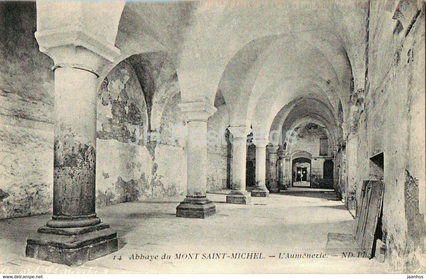 Abbaye du Mont Saint Michel - L'Aumonerie - 14 - old postcard - France - unused - JH Postcards