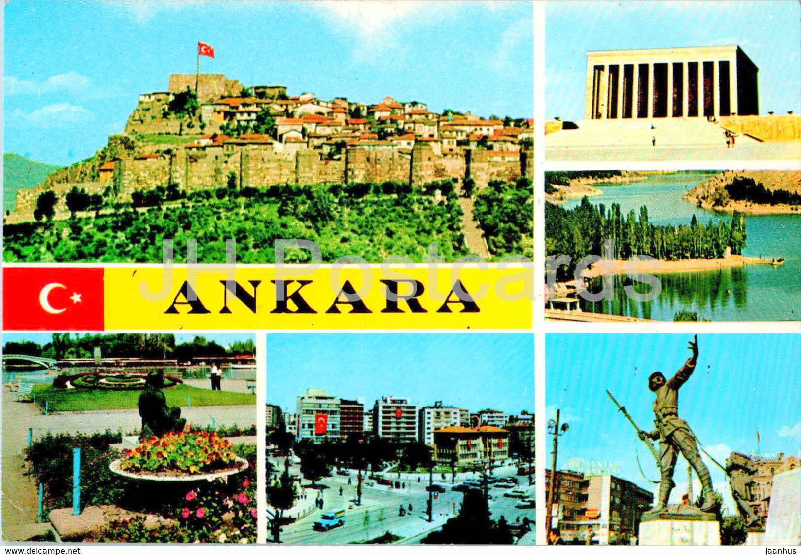 Ankara - multiview - 6-30 - Turkey - unused - JH Postcards