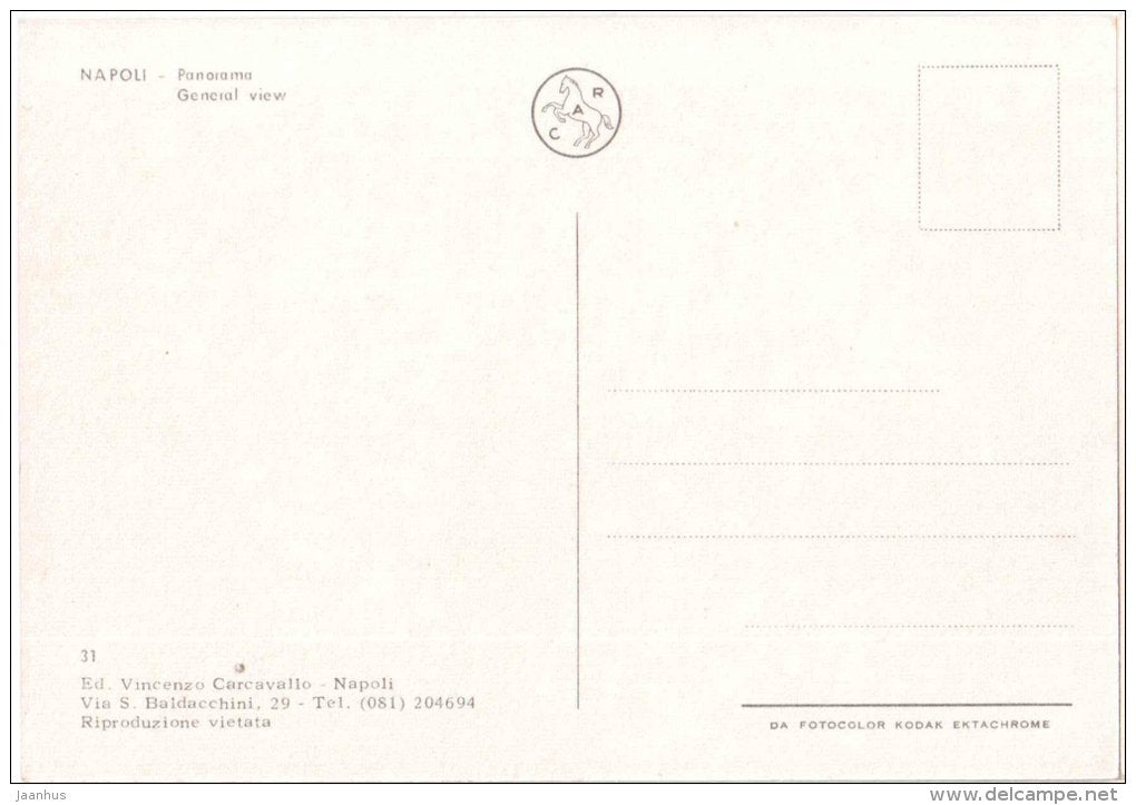 panorama - Napoli - Naples - Campania - 31 - Italia - Italy - unused - JH Postcards