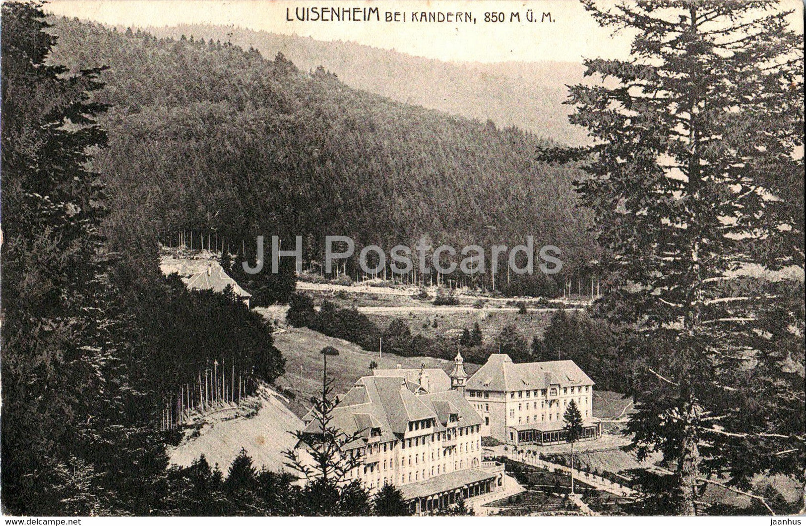 Luisenheim bei Kandern 850 m - old postcard - 1925 - Germany - used - JH Postcards