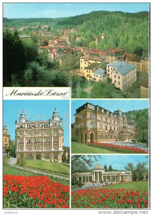Bathhouse Red Star - spa - Rudolf source - Marianske Lazne - Marienbad - Czechoslovakia - Czech - unused - JH Postcards