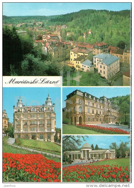Bathhouse Red Star - spa - Rudolf source - Marianske Lazne - Marienbad - Czechoslovakia - Czech - unused - JH Postcards