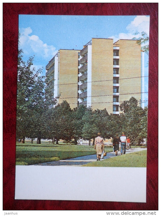 A student hostel at Leningrad road - Tartu - 1982 - Estonia - USSR - unused - JH Postcards