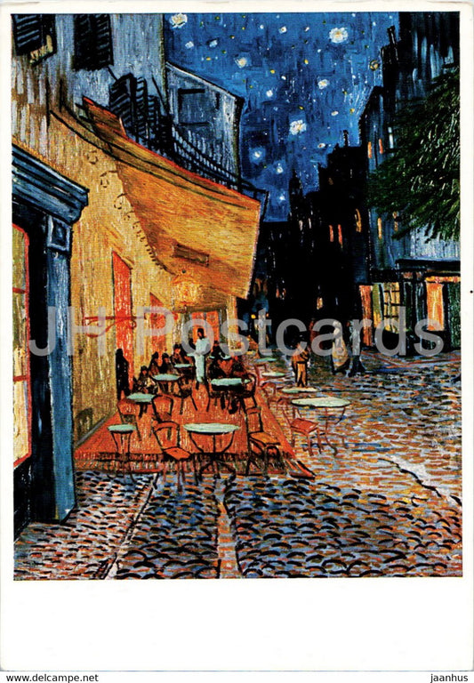 painting by Vincent van Gogh - No 1973 - City street - Dutch art - Germany - used - JH Postcards