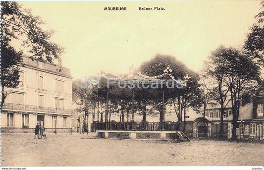 Maubeuge - Gruner Platz - old postcard - France - unused - JH Postcards