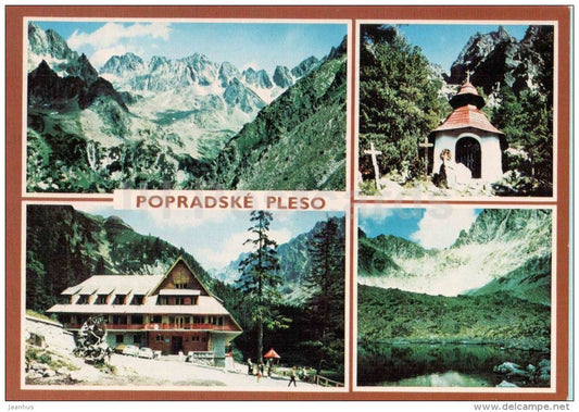 Popradske Pleso - hotel kpt. Moravku - Rumanovo sedlo - Vysoke Tatry - High Tatras - Czechoslovakia - Slovakia - unused - JH Postcards