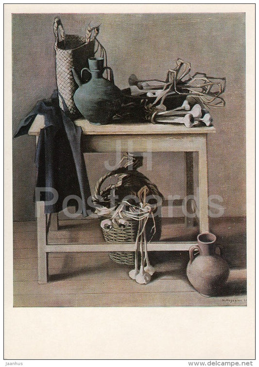 painting by A. Akopyan - Still Life , 1962 - Armenian art - Oriental art - 1977 - Russia USSR - unused - JH Postcards