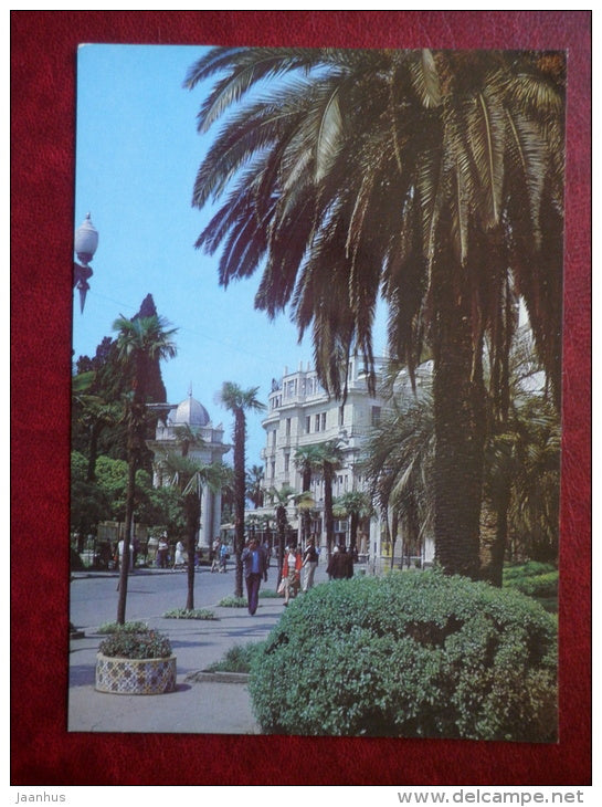 Rustaveli Prospekt - Sukhumi - Abkhazia - 1981 - Georgia USSR - unused - JH Postcards
