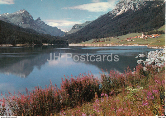 San Bernardino Strasse N13 bei Sufers mit Guggernull und Eishorn - Switzerland - unused - JH Postcards