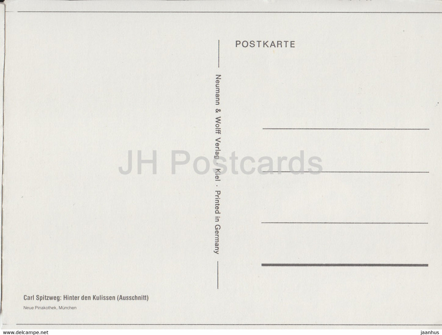 peinture de Carl Spitzweg - Hinter den Kulissen - Art allemand - Allemagne - inutilisé