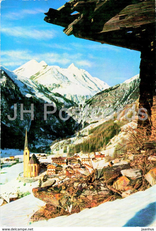 Heiligenblut 1370 m - Grossglockner 3798 m in Karnten - Austria - unused - JH Postcards