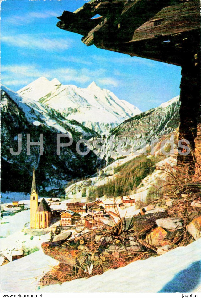 Heiligenblut 1370 m - Grossglockner 3798 m in Karnten - Austria - unused - JH Postcards
