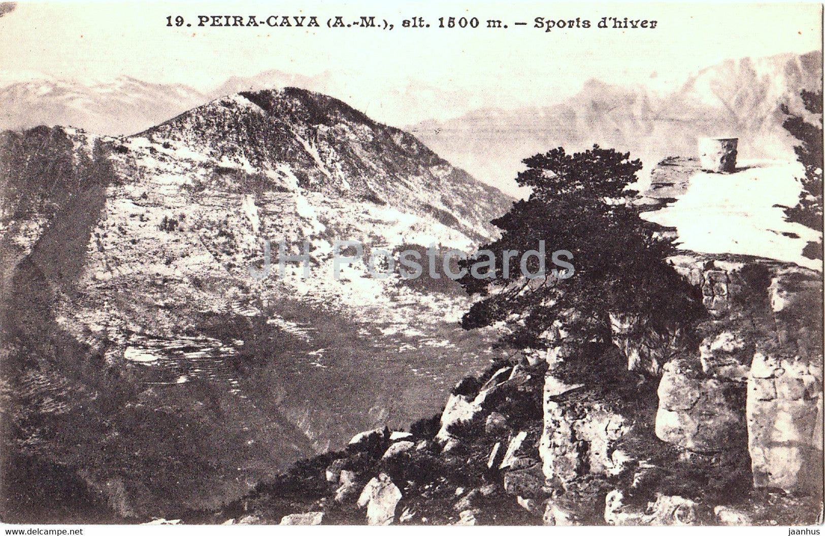 Peira Cava - 1500 m - Sports d'hiver - 19 - old postcard - France - unused - JH Postcards