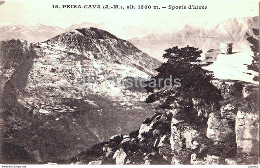 Peira Cava - 1500 m - Sports d'hiver - 19 - old postcard - France - unused - JH Postcards