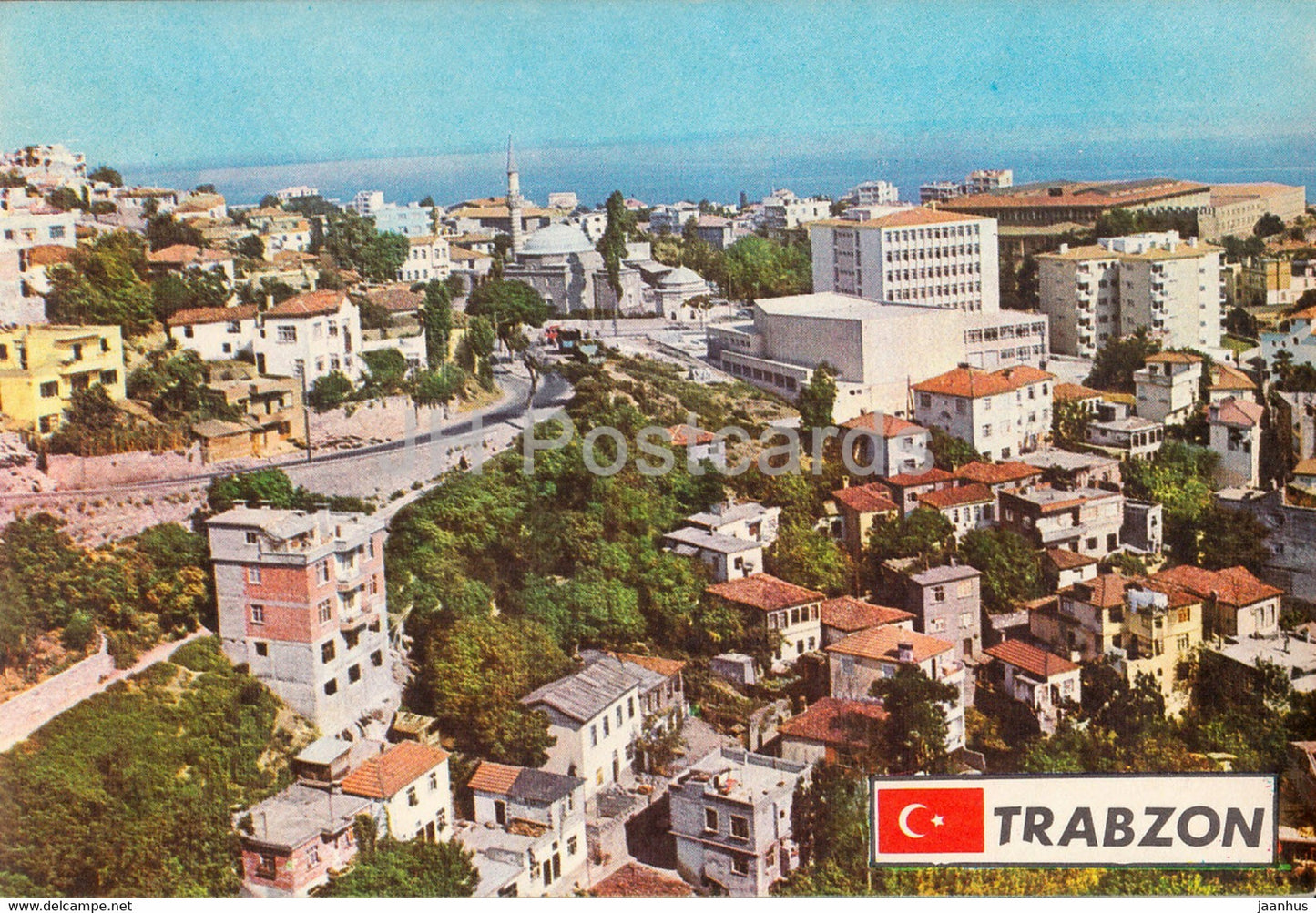 Trabzon - Green Black Sea Region - city view - 1987 - Turkey - used - JH Postcards