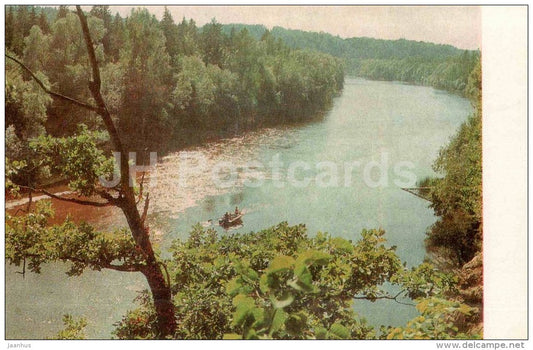 The Gauja river near Sigulda - Sigulda - 1979 - Latvia USSR - unused - JH Postcards