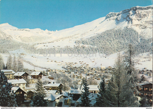 Flims Waldhaus und Dorf - Skigebiet von Nagiens und Cassons - 3695 - 1972 - Switzerland - used - JH Postcards