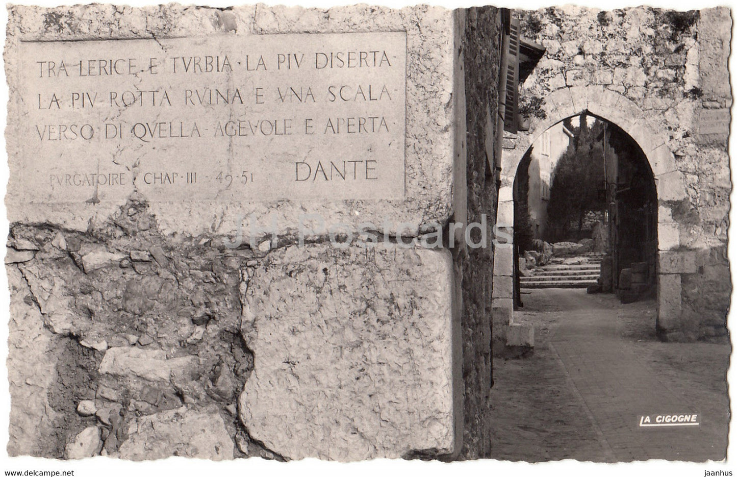 La Turbie - Vieux Passage - old postcard - France - unused - JH Postcards