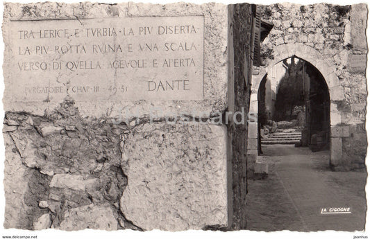 La Turbie - Vieux Passage - old postcard - France - unused - JH Postcards