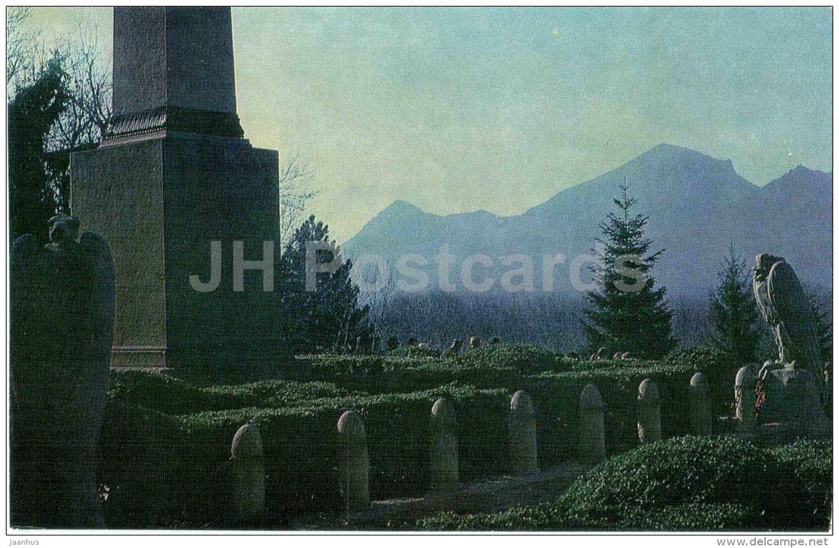 the place of Lermontov´s duel - Pyatigorsk - Caucasian Mineral Waters - 1977 - Russia USSR - unused - JH Postcards