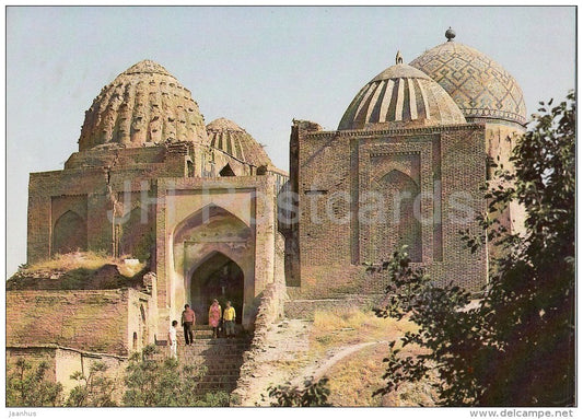 the middle group of Mausoleums - Shah-i-Zinda - Samarkand - 1984 - Uzbeksitan USSR - unused - JH Postcards