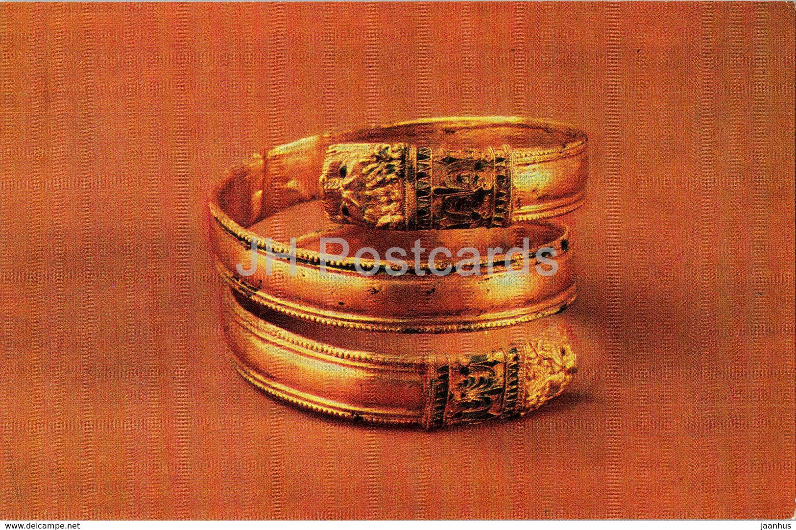 Spiral bracelet - Three Brothers burial - Goldwork of 6th-2nd centuries BC - Ancient Art - 1979 - Russia USSR - unused - JH Postcards