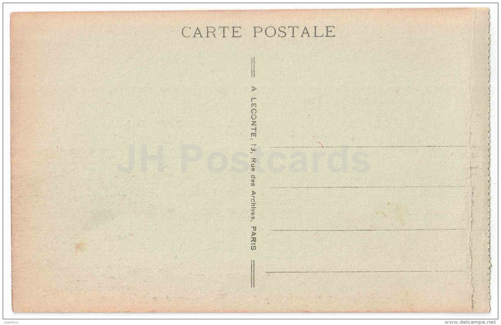 Le Trocadero vu sous La Tour Eiffel - The Trocadero from Eiffel Tower - 6 - Paris - France - unused - JH Postcards