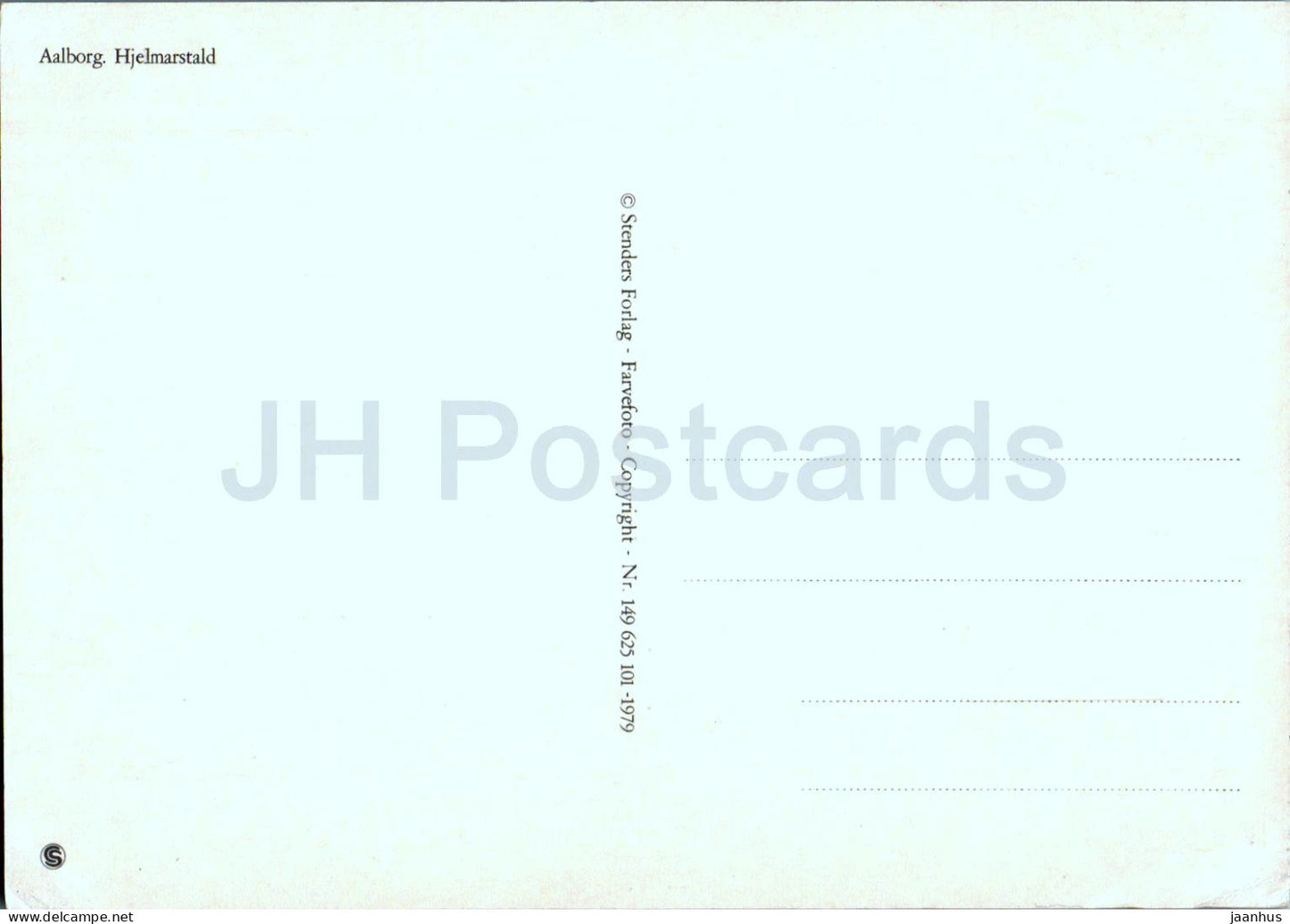 Aalborg - Hjelmarstald - street view - 149 - 1979 - Denmark - unused